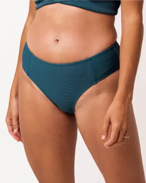 Textured Coastal Bikini Swim Bottom (L, XL, XXL) - Final Sale