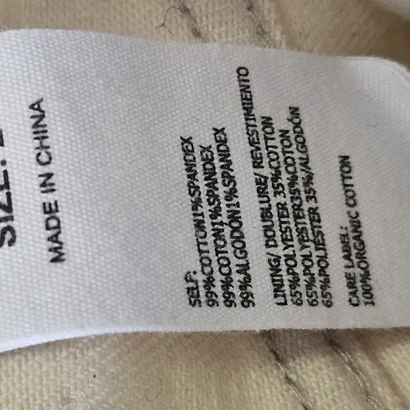 THAKOON Classic Cropped Jeans In EC Ecru. Size 2 NWT