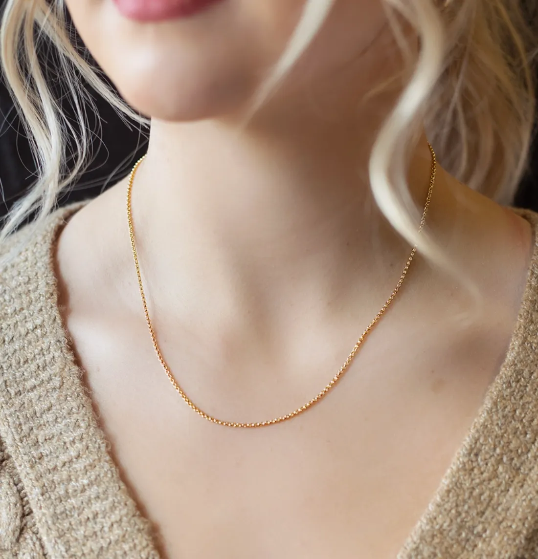 The Best is Yet to Come Necklace -- Cable (18")