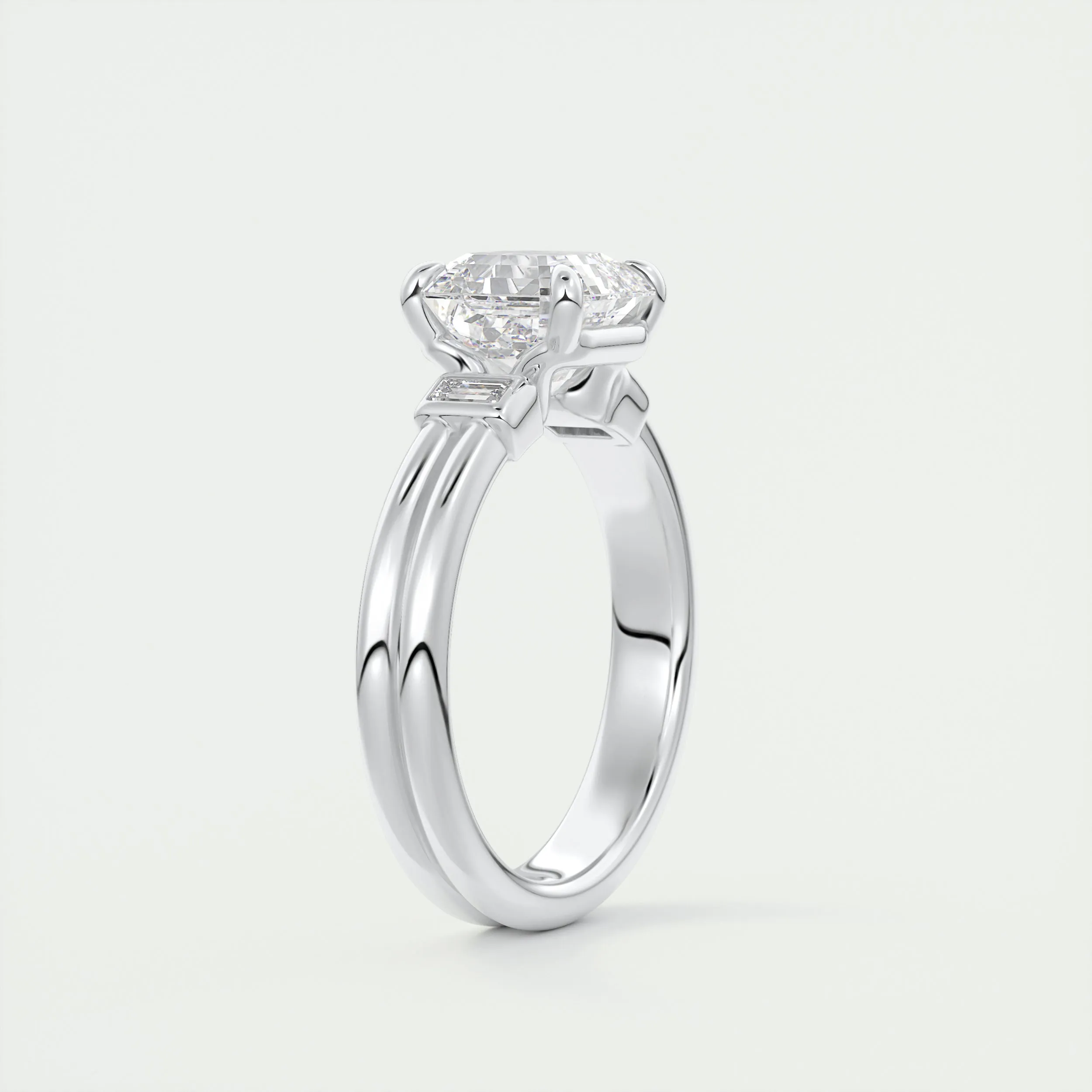 The Double Stack | Asscher & Baguettes