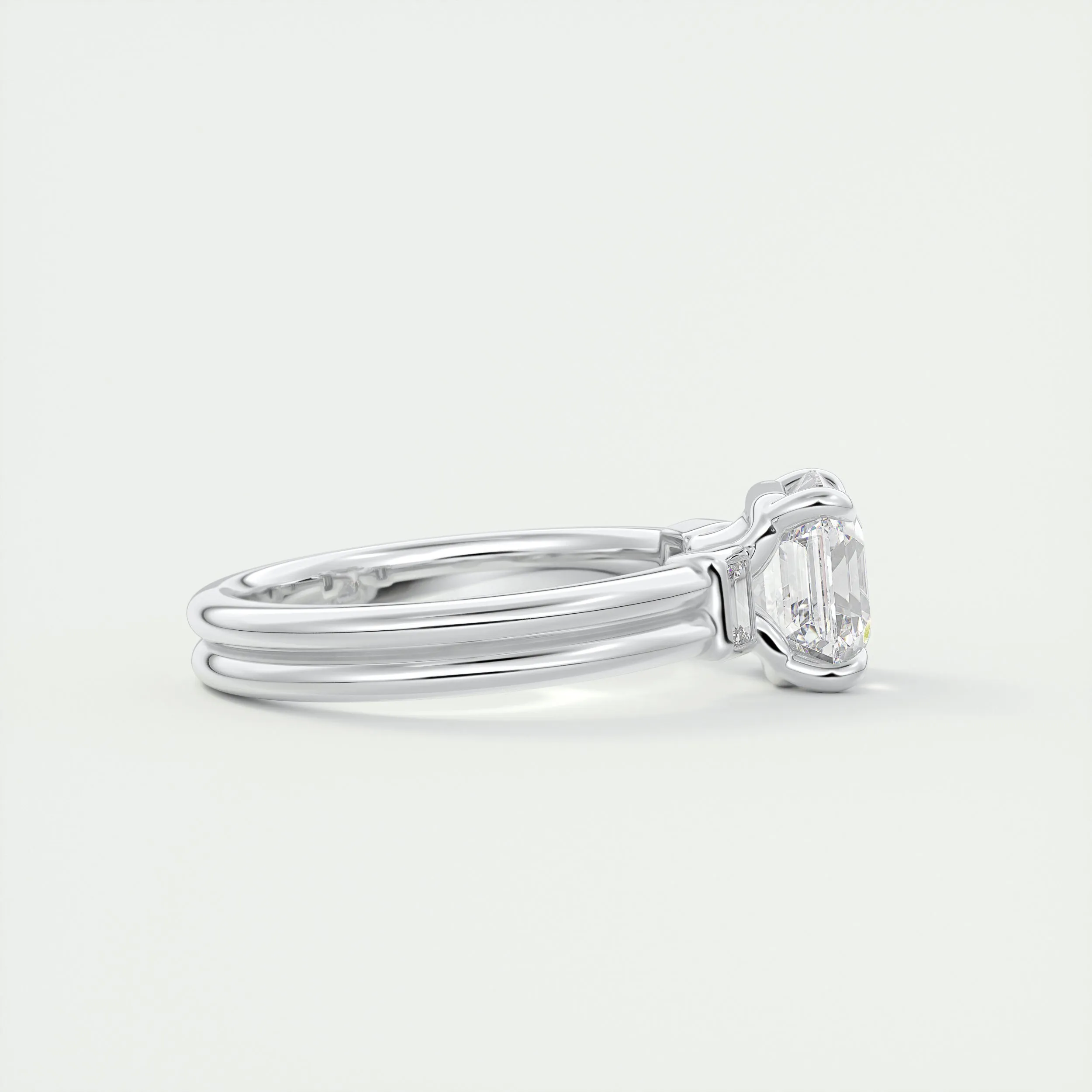 The Double Stack | Asscher & Baguettes