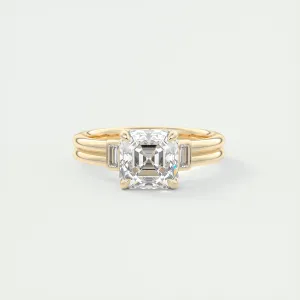 The Double Stack | Asscher & Baguettes