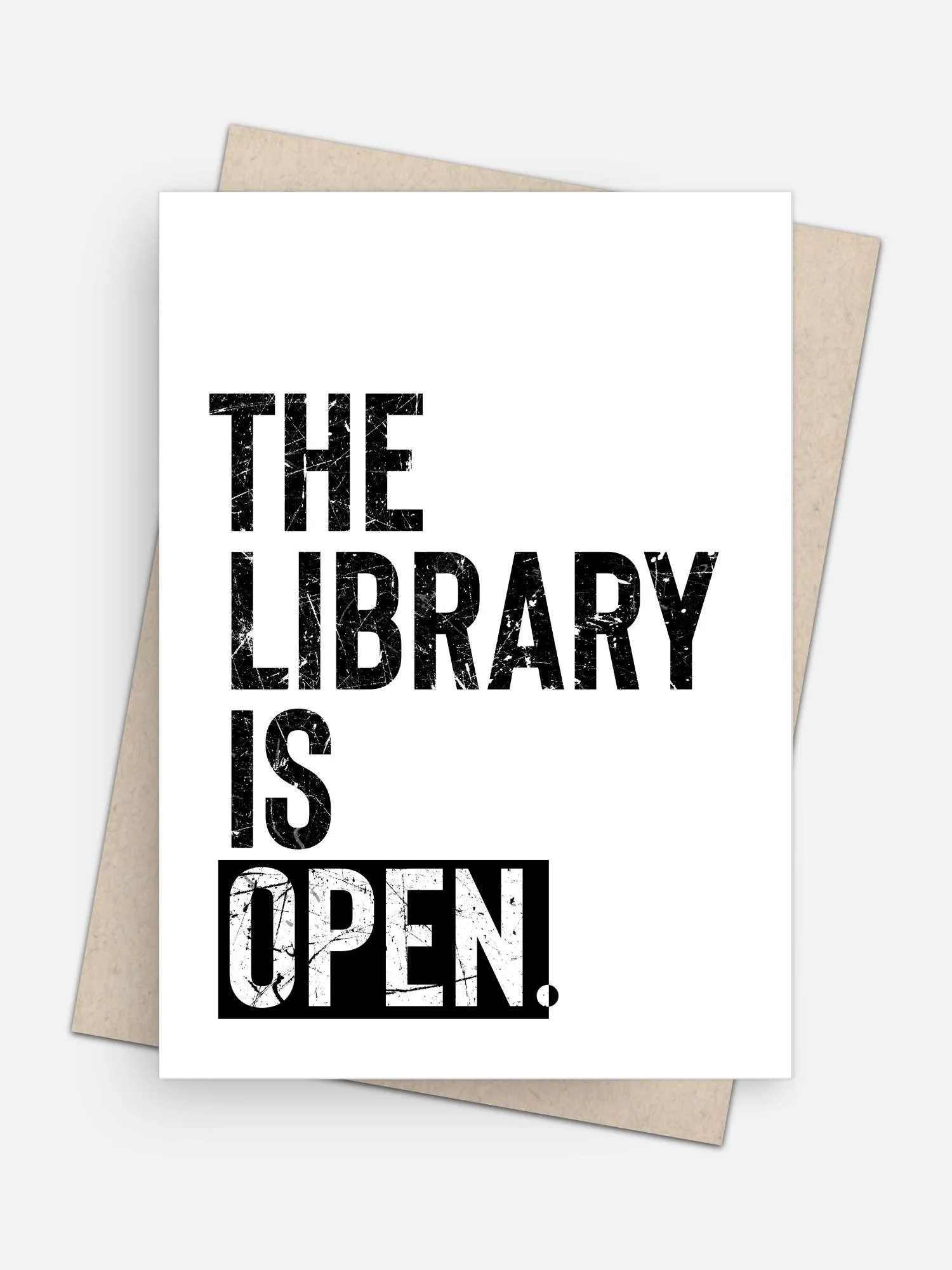 The Library is Open Empowerment Card