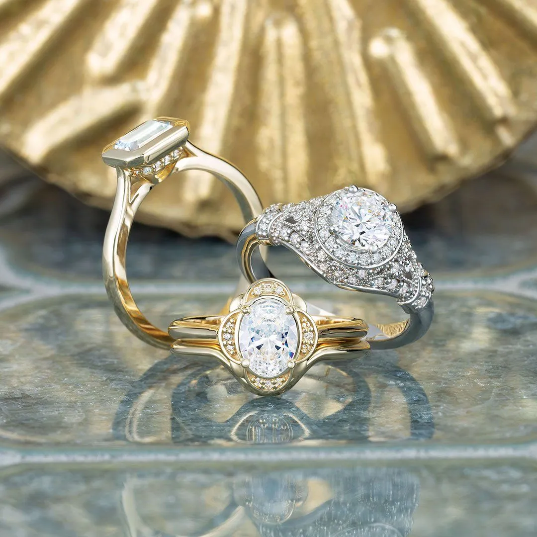Thora Halo Engagement Ring (setting only)