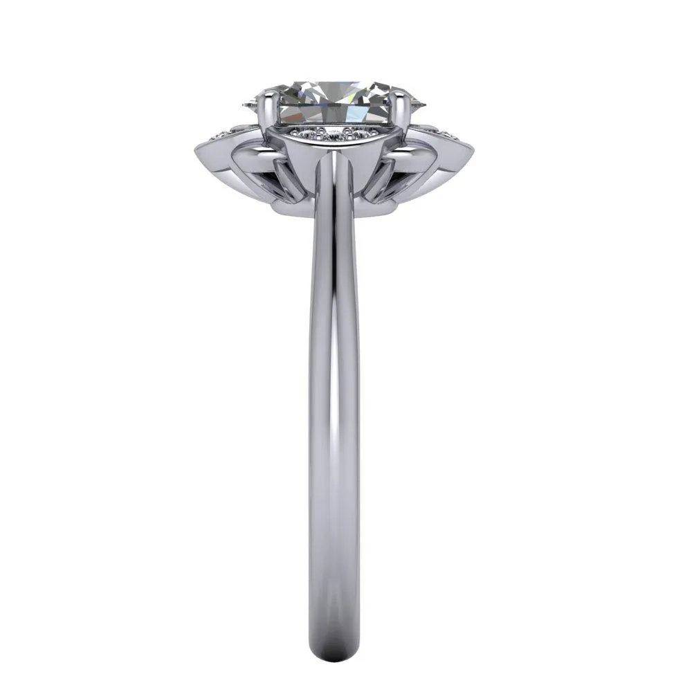 Thora Halo Engagement Ring (setting only)
