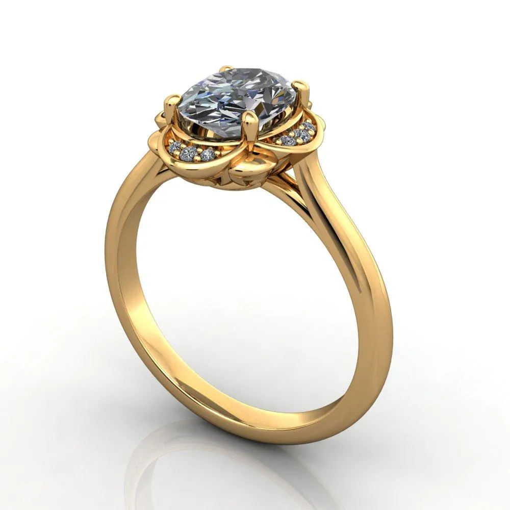 Thora Halo Engagement Ring (setting only)