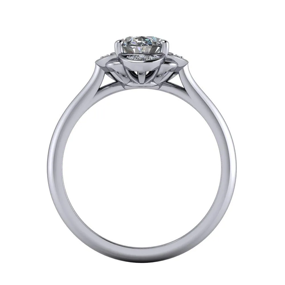 Thora Halo Engagement Ring (setting only)