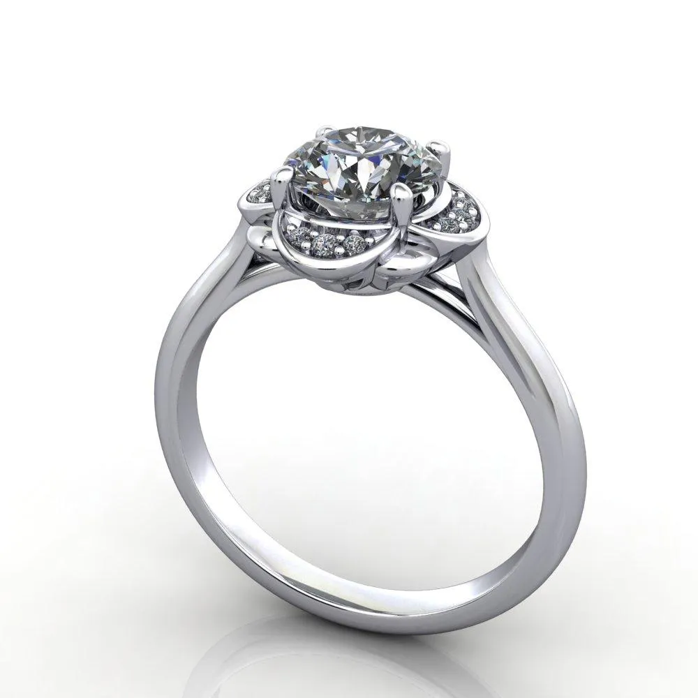 Thora Halo Engagement Ring (setting only)