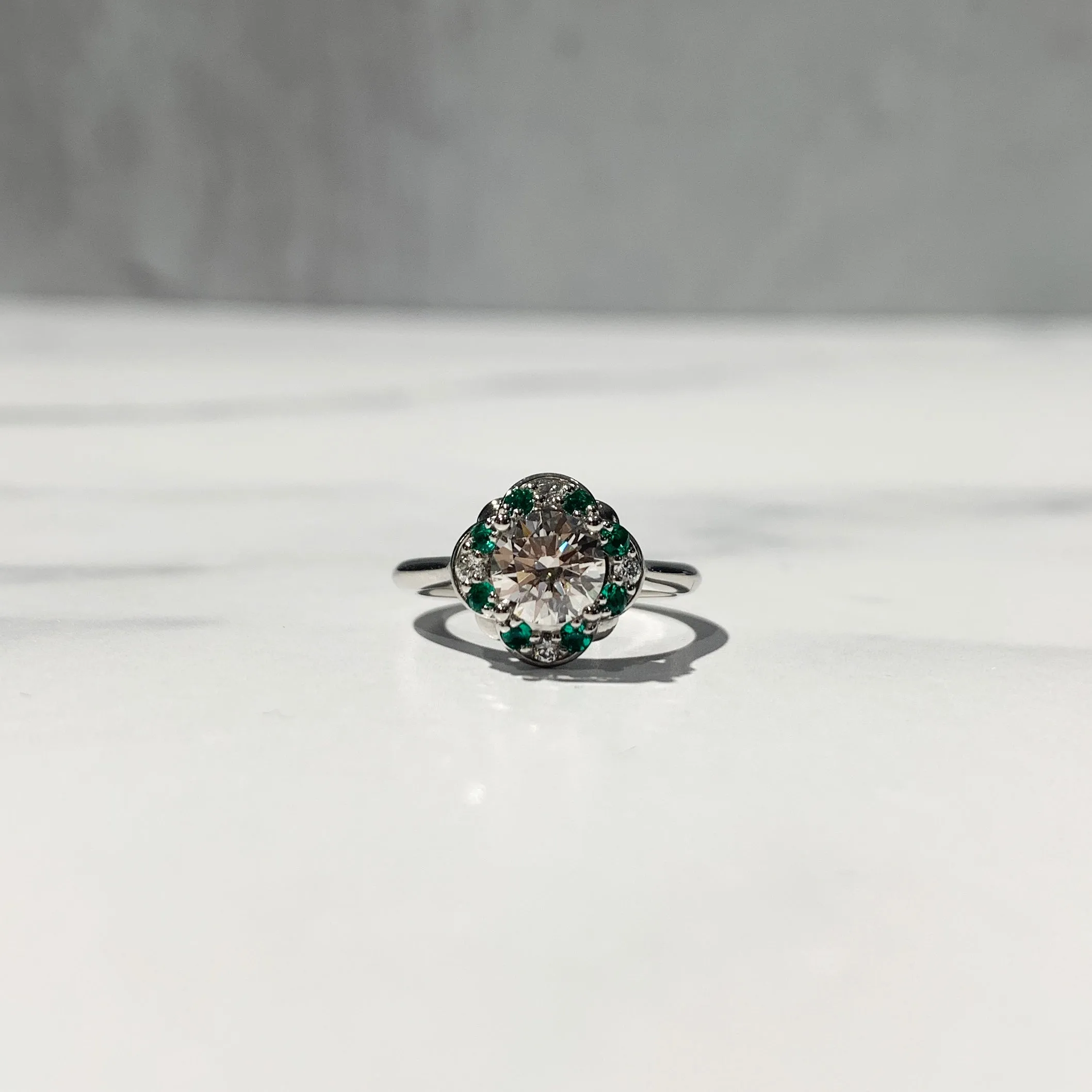 Thora Halo Engagement Ring (setting only)