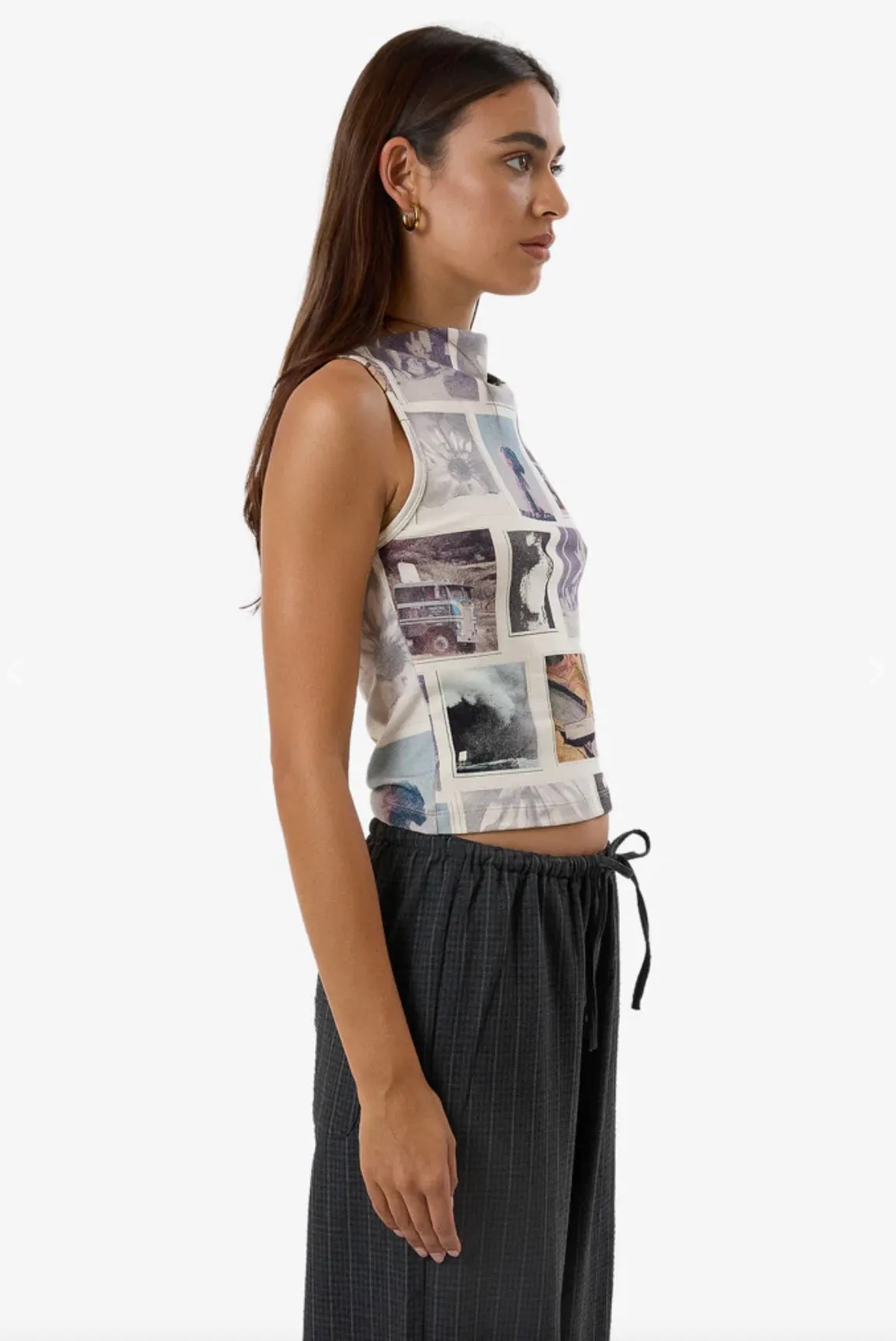 Thrills One Way or Another Sabrina Tank White