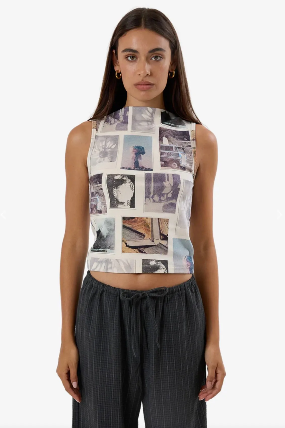 Thrills One Way or Another Sabrina Tank White