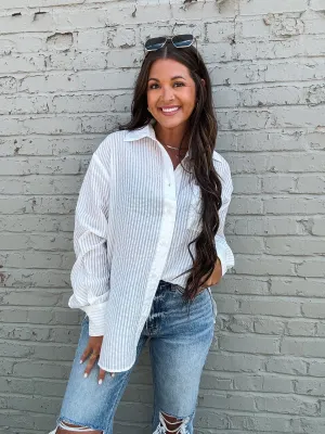 TIMELESS SHEER BUTTON UP TOP