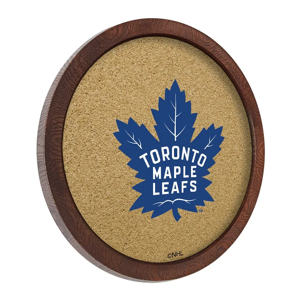 Toronto Maple Leafs: Barrel Top Cork Note Board