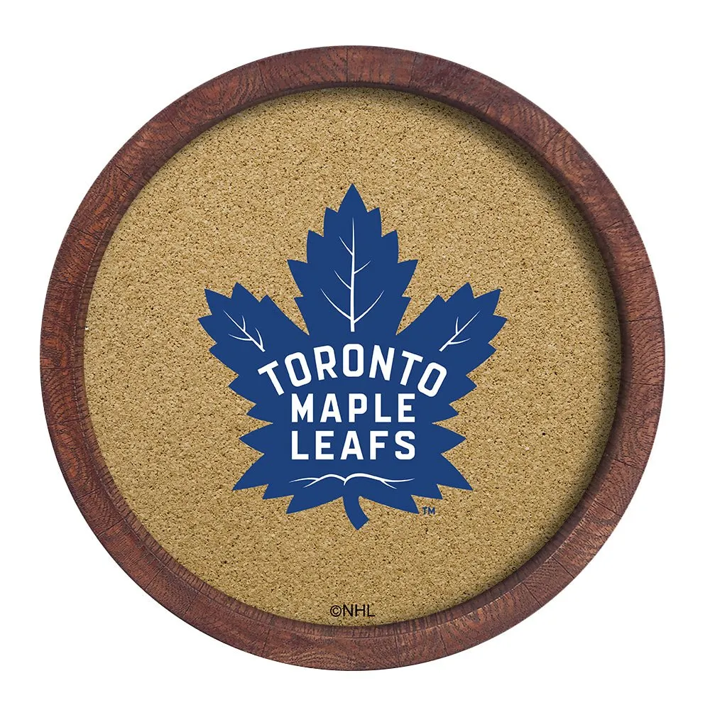 Toronto Maple Leafs: Barrel Top Cork Note Board