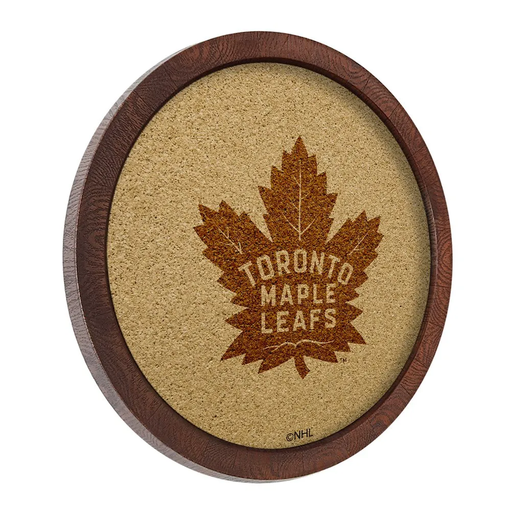 Toronto Maple Leafs: Barrel Top Cork Note Board