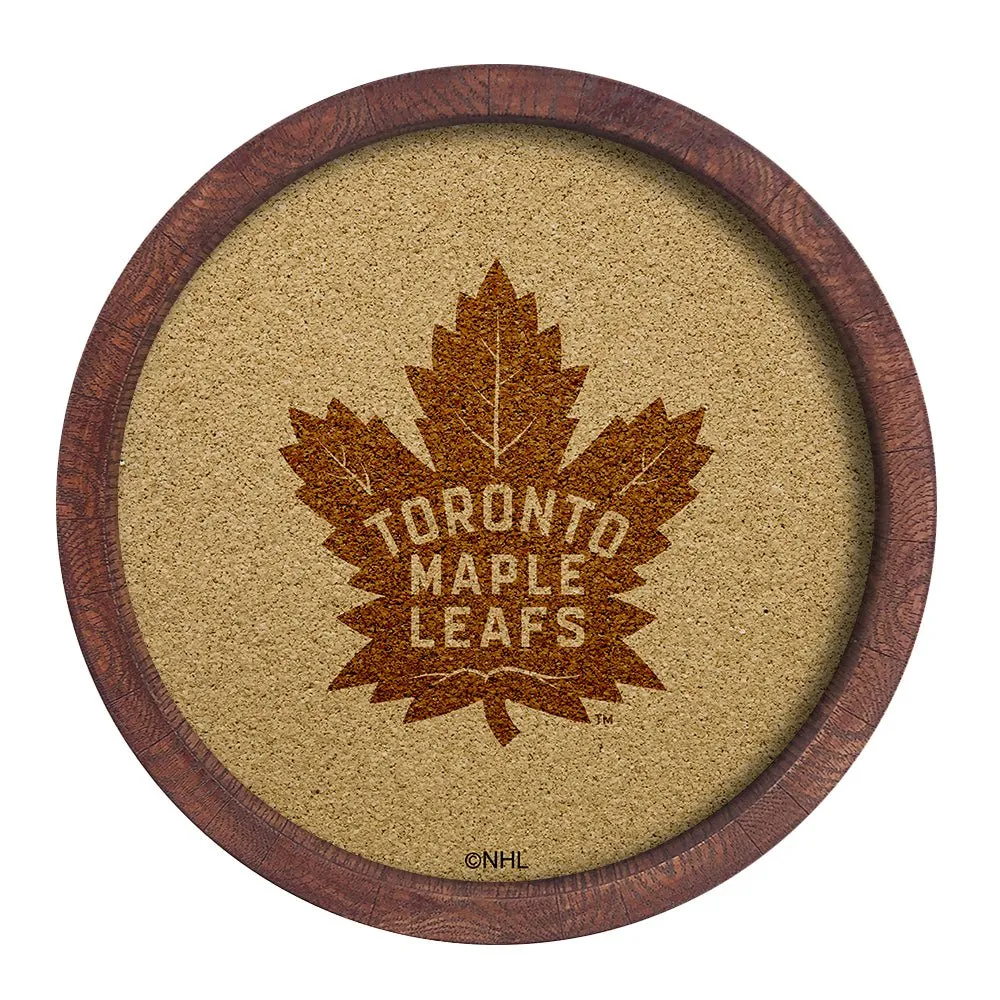 Toronto Maple Leafs: Barrel Top Cork Note Board