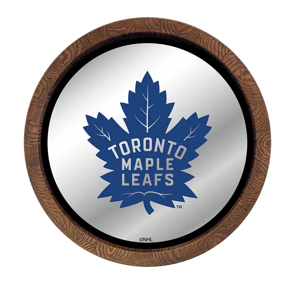 Toronto Maple Leafs: Mirrored Barrel Top Wall Sign
