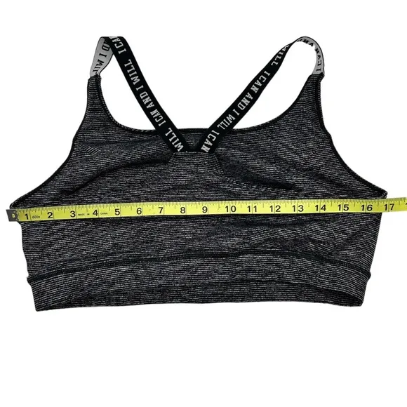Torrid Plus Size Women’s Space Dye “I Can and I Will” Active Sports Bra Size 1X