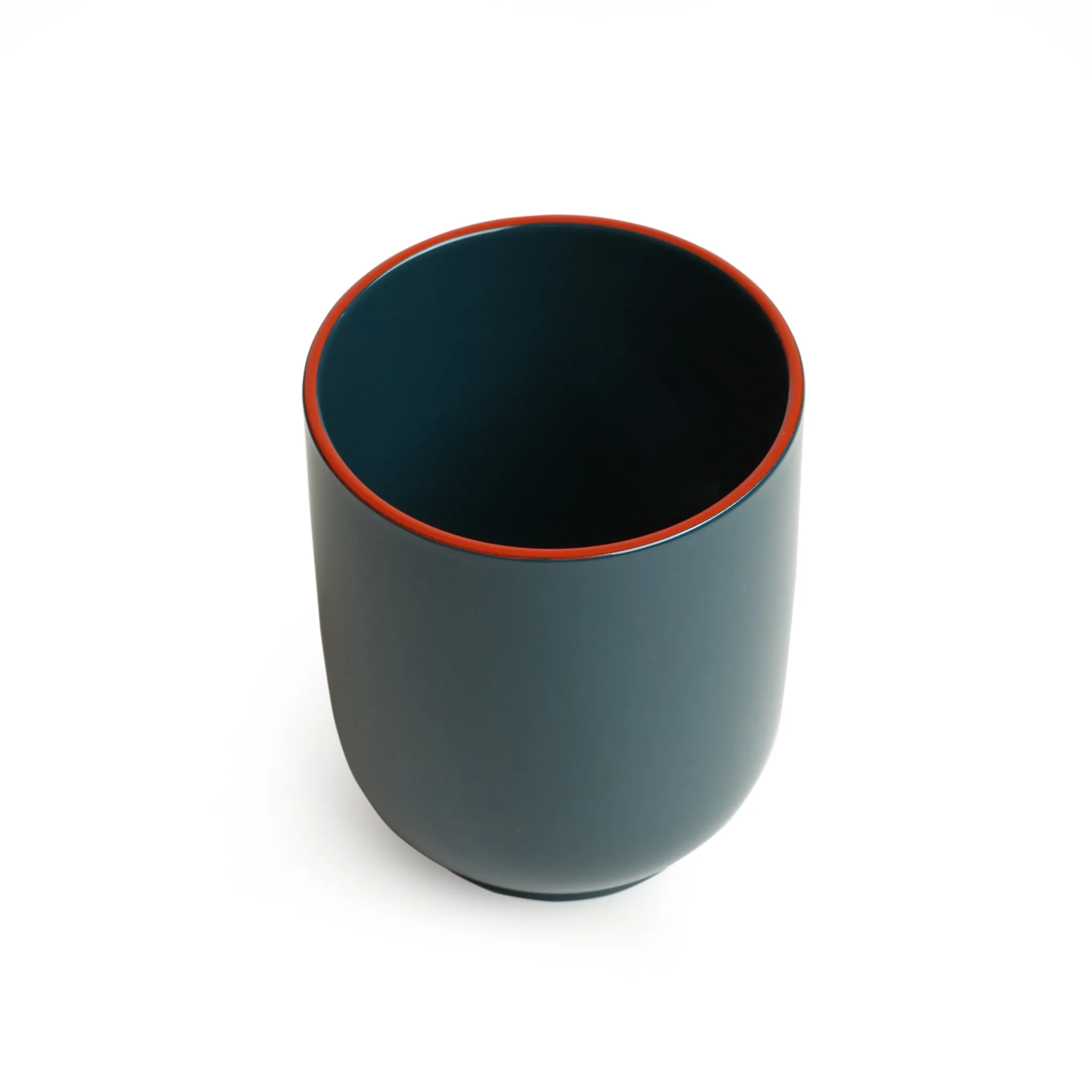 Traditional Blue Lacquer Bowl & Cup Set