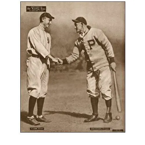 Ty Cobb And Honus Wagner, 1880