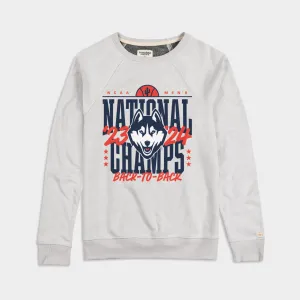 UConn Men's Basketball 2023 and 2024 Champions Crewneck