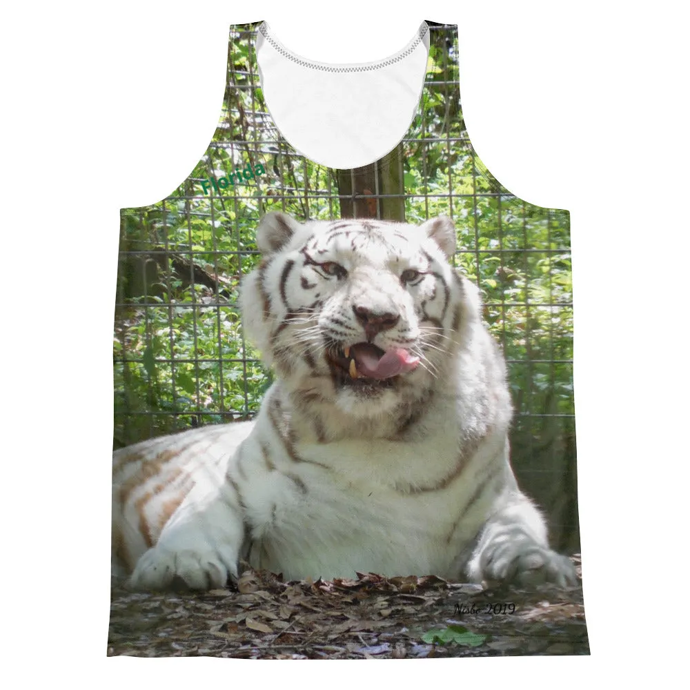 Unisex Tank Top (2-sided) - Wally the White Tiger Collection