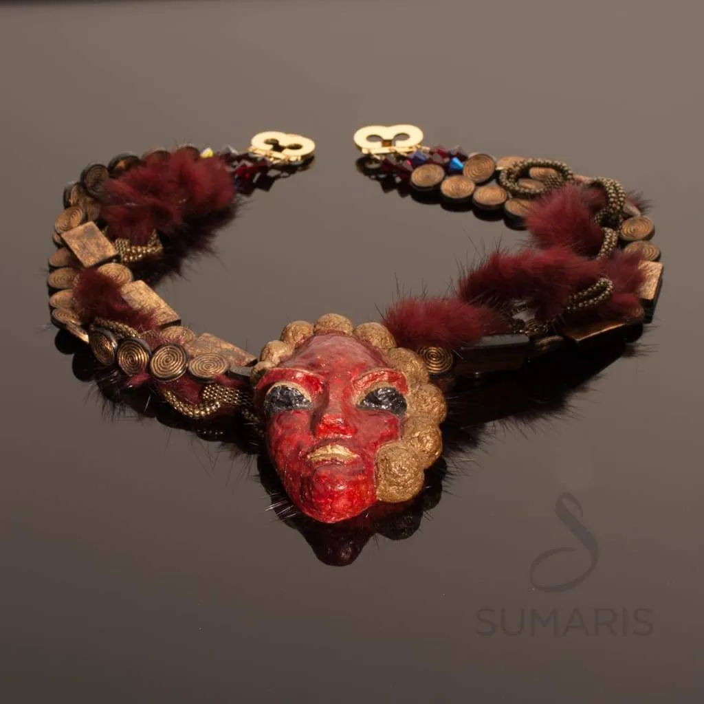 UNMASKED OOAK STATEMENT NECKLACE