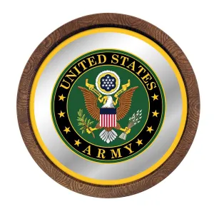 US Army Army: Seal - Mirrored Barrel Top Mirrored Wall Sign