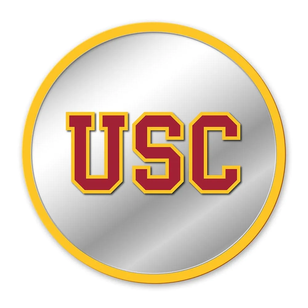 USC Trojans: Modern Disc Mirrored Wall Sign