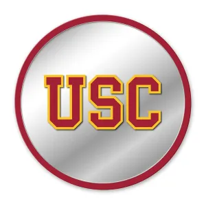 USC Trojans: Modern Disc Mirrored Wall Sign