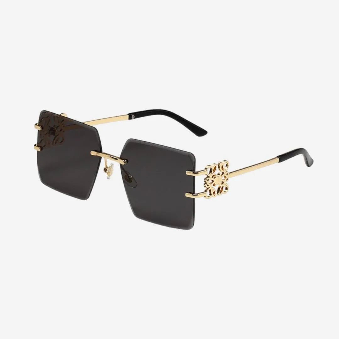 Valencia™ | Embellished Rimless Square Sunglasses