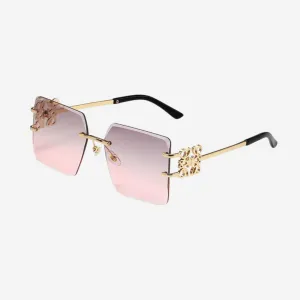 Valencia™ | Embellished Rimless Square Sunglasses