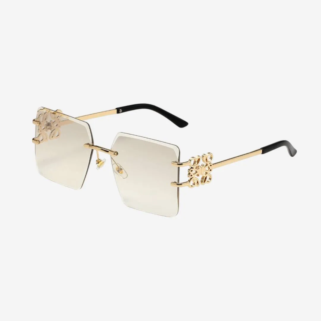 Valencia™ | Embellished Rimless Square Sunglasses