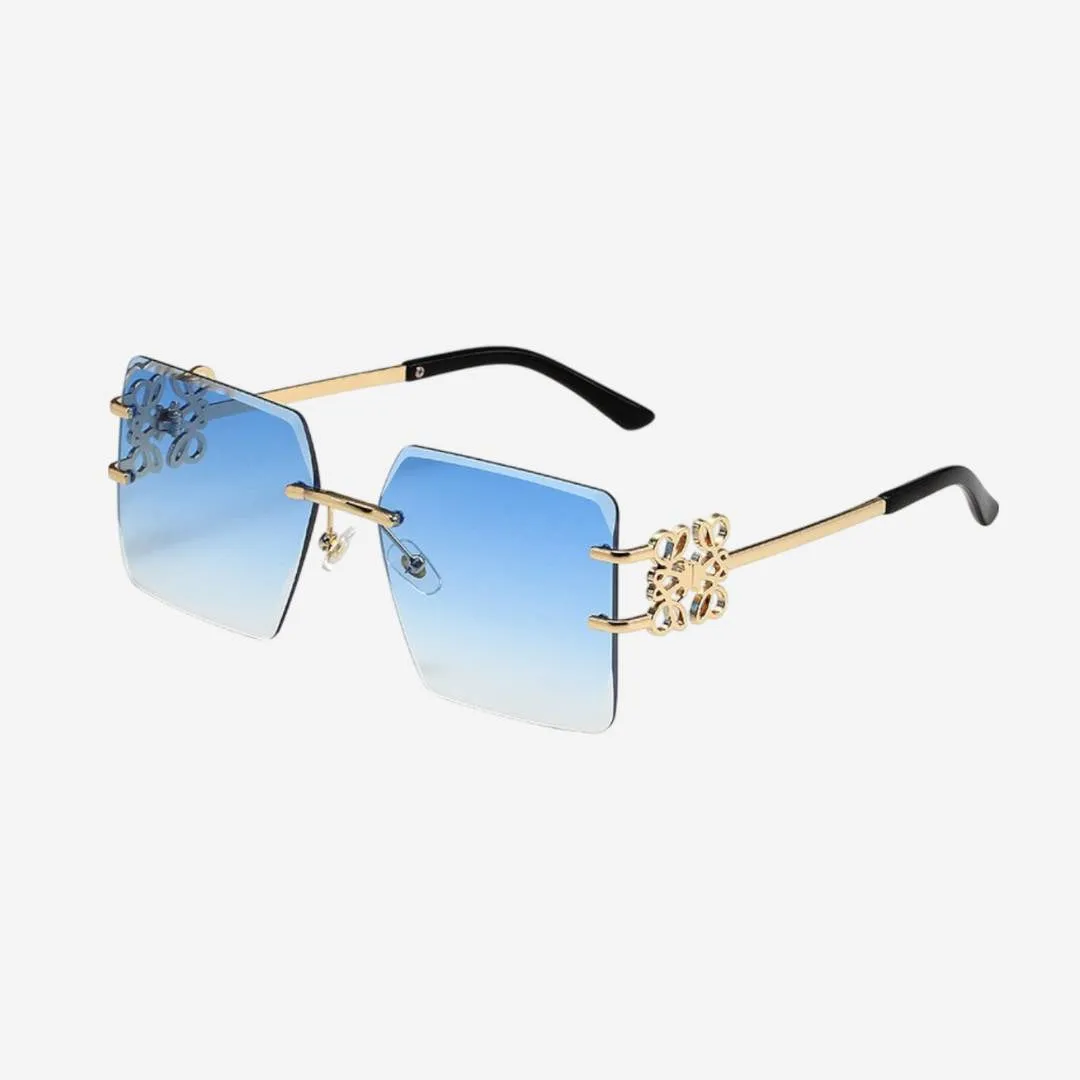 Valencia™ | Embellished Rimless Square Sunglasses