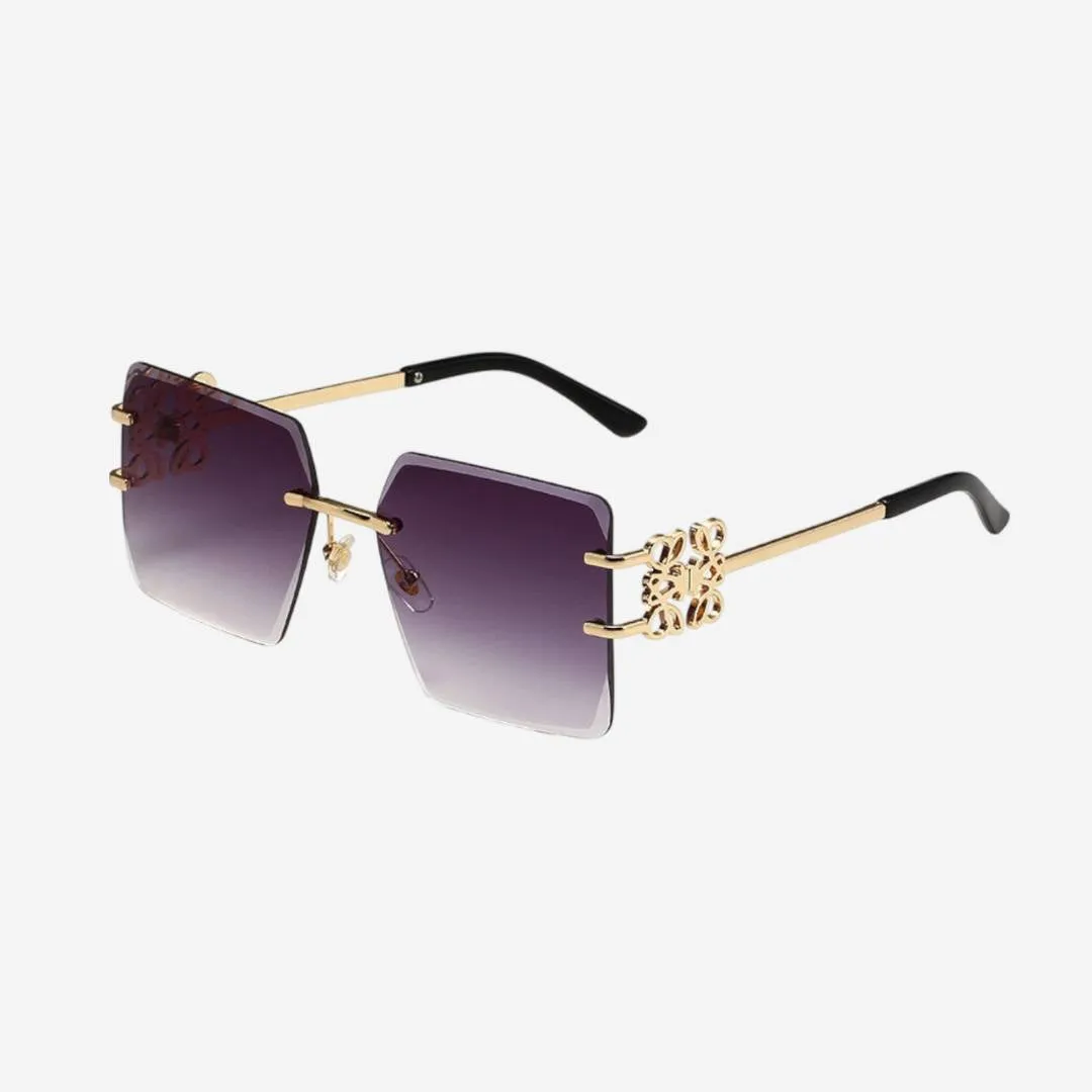 Valencia™ | Embellished Rimless Square Sunglasses