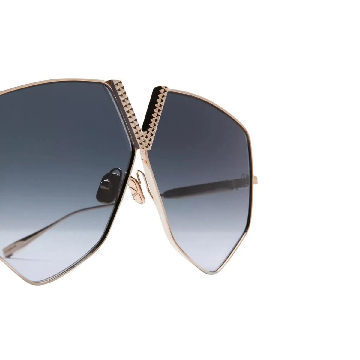 Valentino Sunglasses V-Hexagon in Gradient Grey