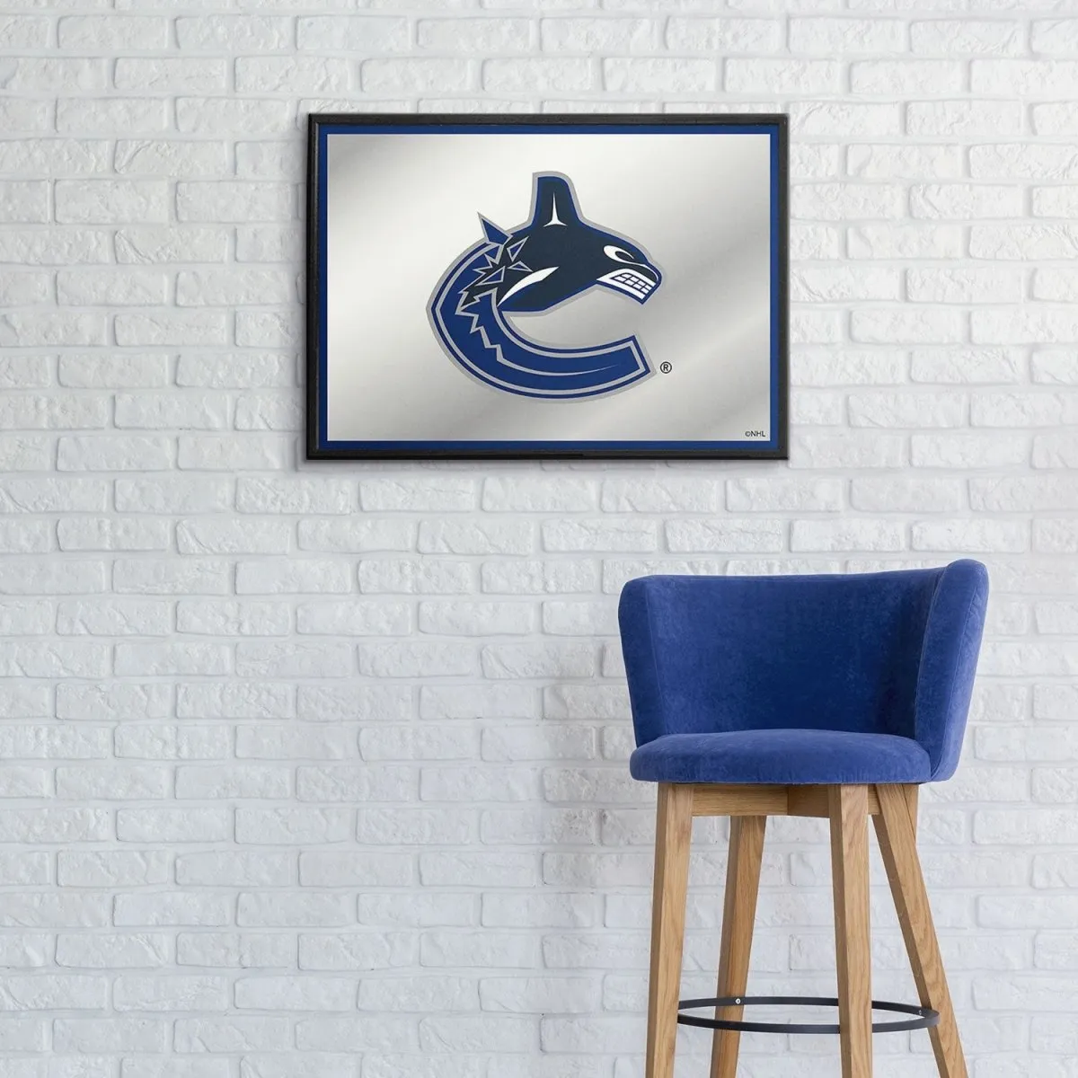 Vancouver Canucks: Framed Mirrored Wall Sign