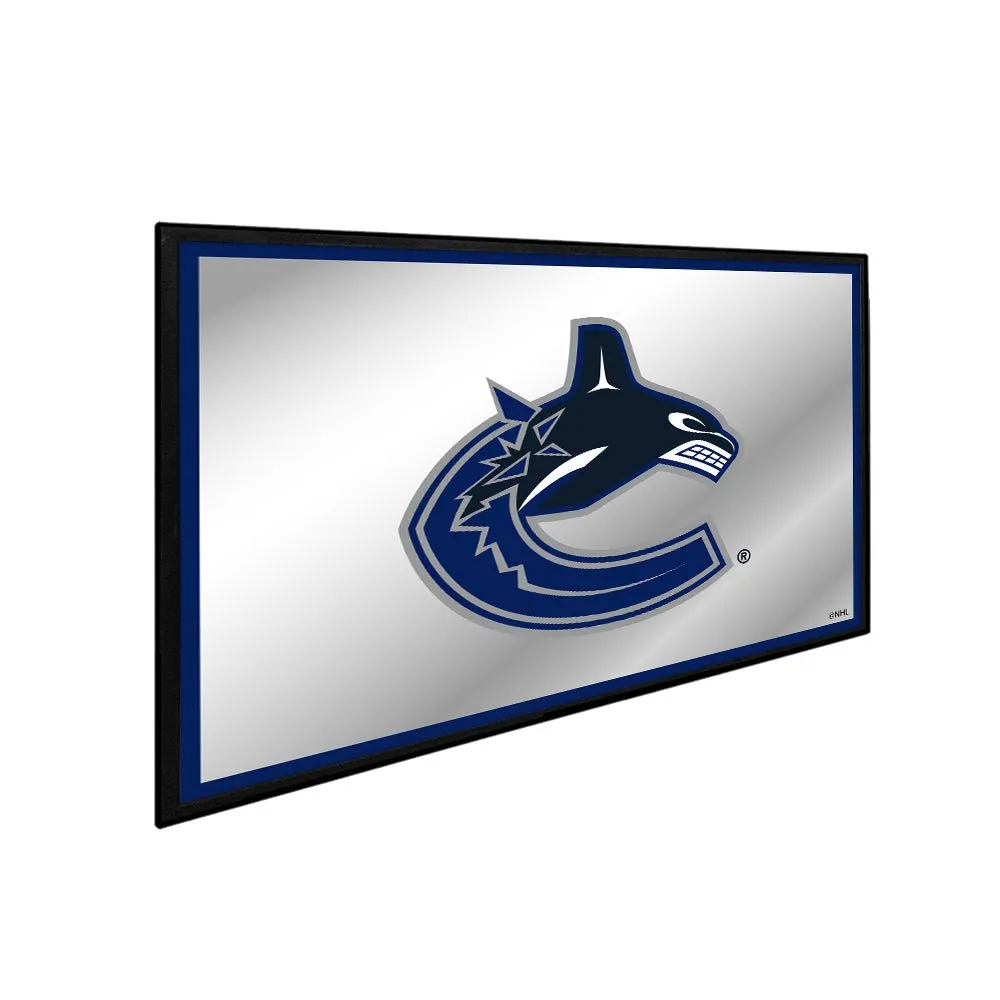 Vancouver Canucks: Framed Mirrored Wall Sign