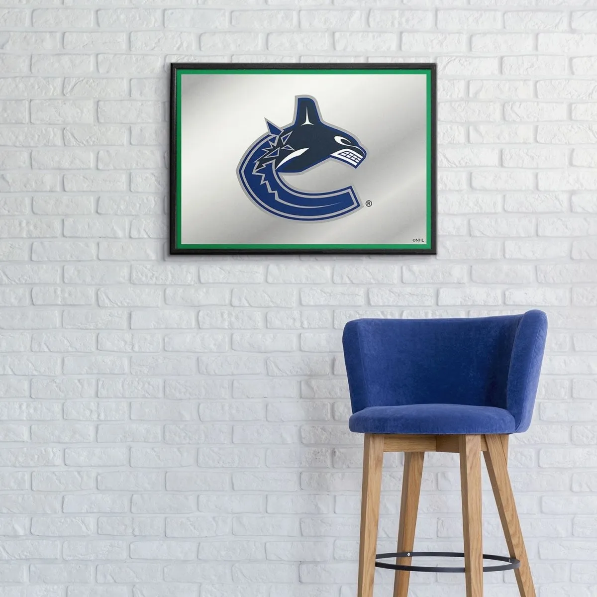 Vancouver Canucks: Framed Mirrored Wall Sign