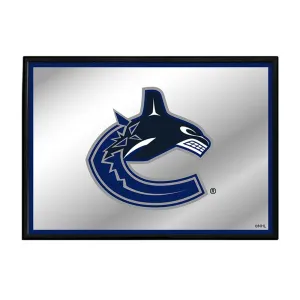 Vancouver Canucks: Framed Mirrored Wall Sign