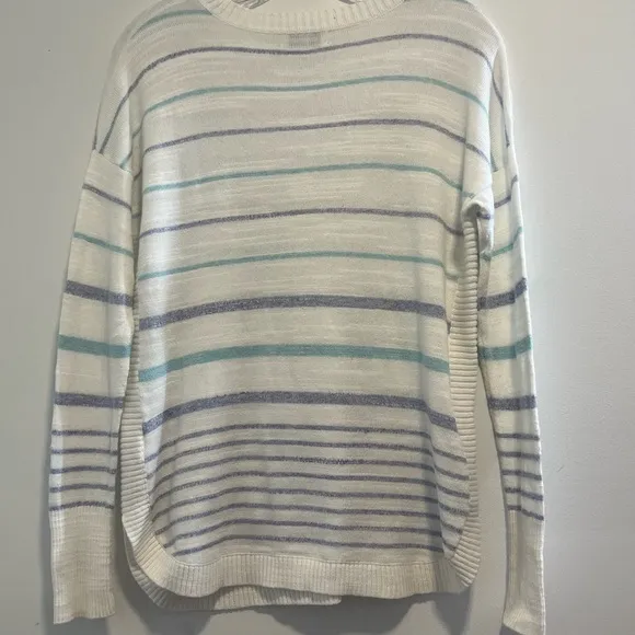 VINEYARD VINES  Stripe Relaxed Cotton Sweater