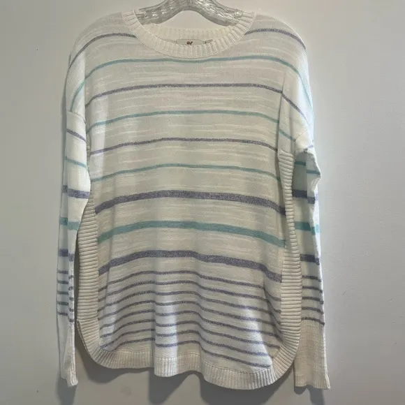 VINEYARD VINES  Stripe Relaxed Cotton Sweater