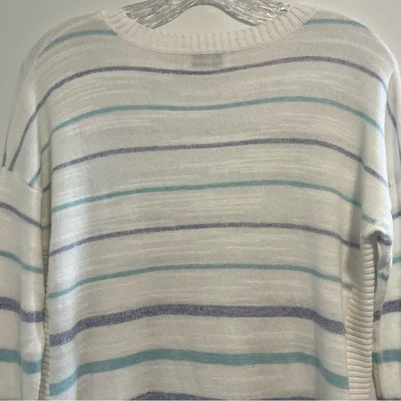 VINEYARD VINES  Stripe Relaxed Cotton Sweater