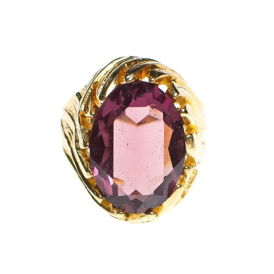 Vintage 1960s Amethyst Crystal Cocktail Statement Ring