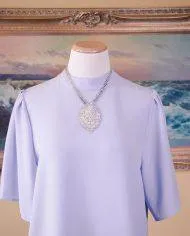 Vintage 1970s Art Deco Inspired Rhinestone Fringe Necklace