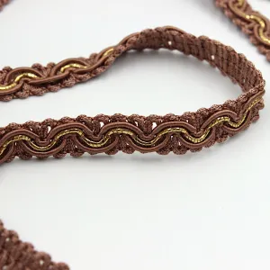Vintage Braid With Metallic 'Wave' Design 10mm 1724