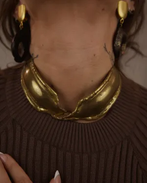 VINTAGE BRUTALIST BRONZE COLLAR