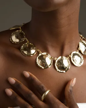 VINTAGE BRUTALIST DISC NECKLACE