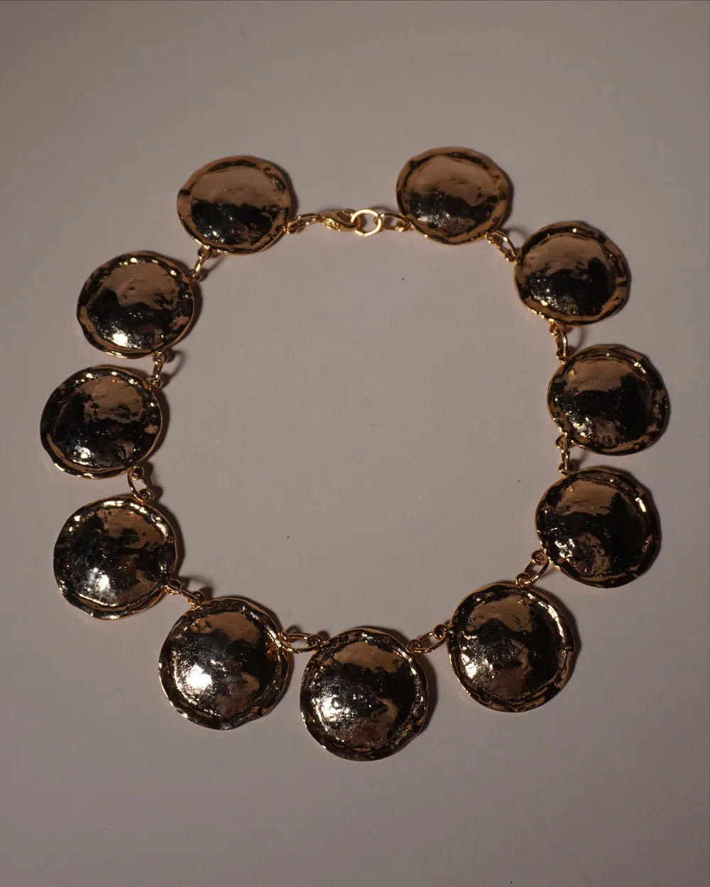 VINTAGE BRUTALIST DISC NECKLACE