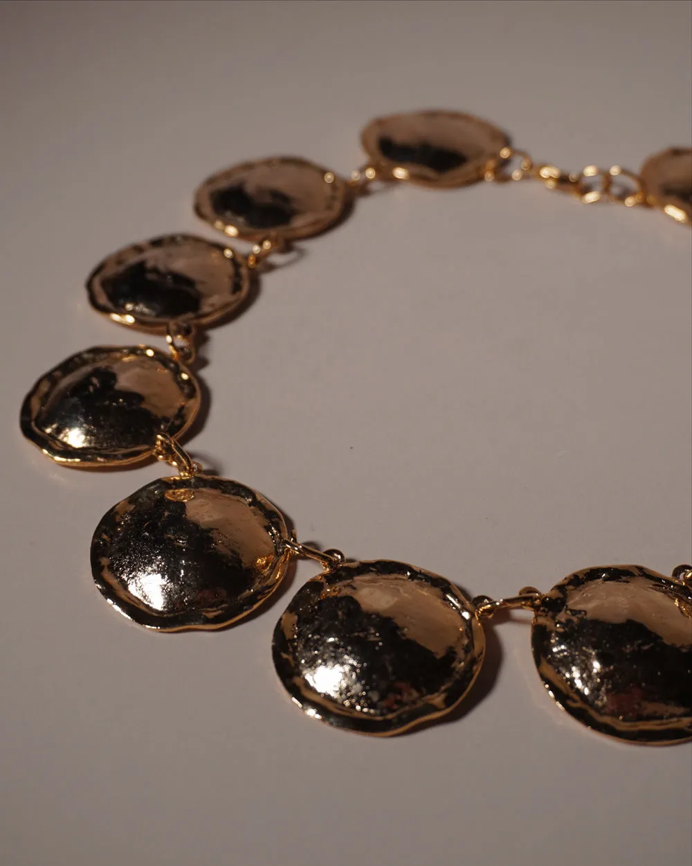VINTAGE BRUTALIST DISC NECKLACE